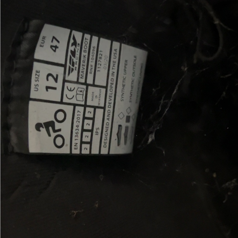 Mens mavericks worn a couple times dirty, size 12 atv riding boots.